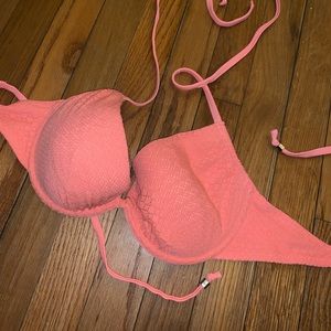 Crochet Coral Bikini Top